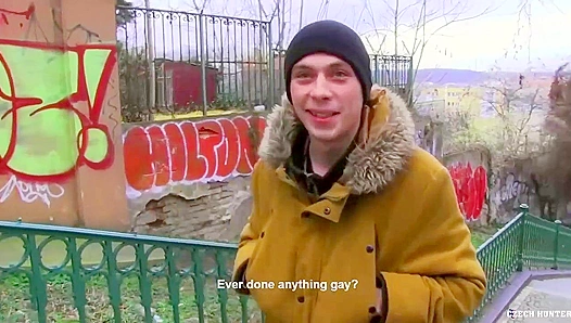 Plump Cheeks Passionate Moans: Horny Boy Rides Glory Hole Hard – CzechHunter