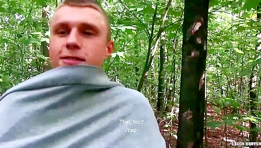 Wild Czech Chase: Hot Bareback Action Deep in the Woods – Raw Gay Outdoor Fun 18+