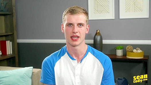 Blonde Stud Mick Cums Hard on His Knees – SeanCody.com