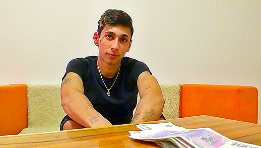 Horny Hairy Twink Gets Facials After Paying Off His Tab – Debt Dandy