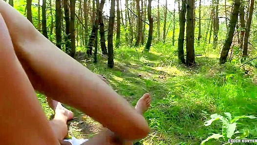Exotic Cutie Rides Thick Dick Deep in Wild Forest Fuck – CzechHunter XXX