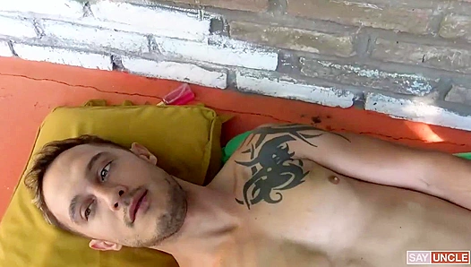 Steamy Latino Encounter: Big-Cock Fun by the Pool – LatinLeche