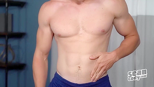 Derick Works His Massive Hard-On Alone — Hot Muscle Guy Jerking Off – SeanCody