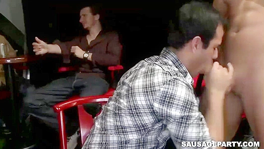 Huge-Cock Stud Takes Control in Wild Gay Group Scene — All Meat, No Mercy