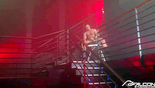 Hard Bodies Clash: Stairway Dominance by Adam Killian Sam Colt – FalconStudios