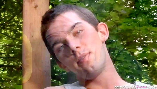 Jeremys Hot Solo Session Turns Risky as Neighbors Spy On Him – Steamy Twink Fun