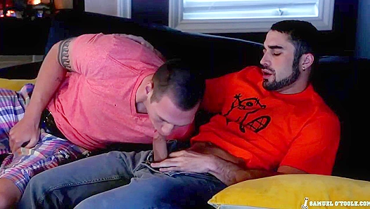Double Trouble: Samuel Jay Takes Two Cocks in Hot Studio Moment – GayPornScene 18+